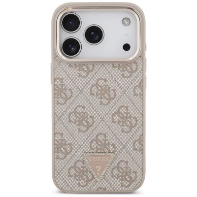 3. Guess 4G Triangle Logo MagSafe Case for iPhone 17 Pro - Rose Gold
