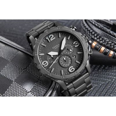 5. FOSSIL Nate JR1401 Men's Watch + BOX