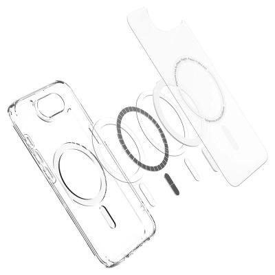 9. Spigen Ultra Hybrid MagSafe Case for iPhone 16e / 17e - White, Translucent
