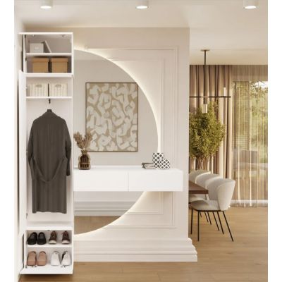 8. HAGA 1SZ Cabinet White