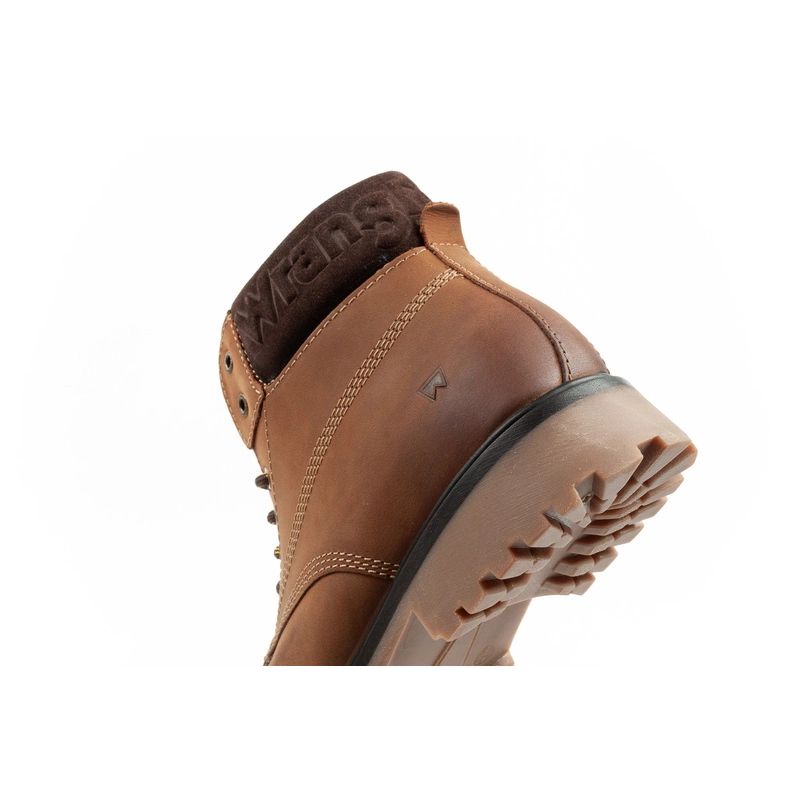 7. Wrangler Arch men's shoes Chelsea boots elegant ankle boots natural leather brown