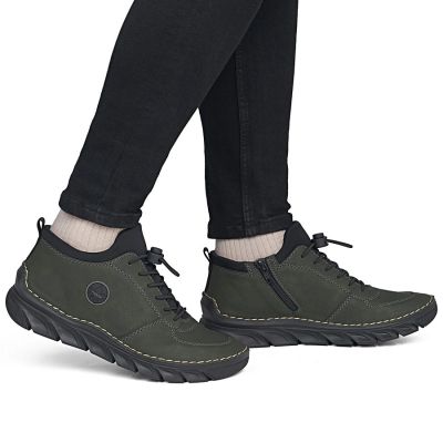 12. Women's ankle boots green Rieker 55071-54