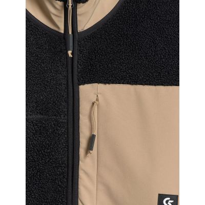 7. Men's regular-fit sherpa fleece with stand-up collar 4F 4FRAW25TFLEM456-20S