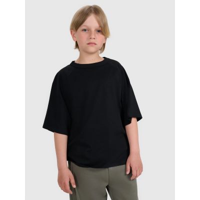 Boy's oversize plain T-shirt 4F 4FJWAW25TTSHM2411-20S