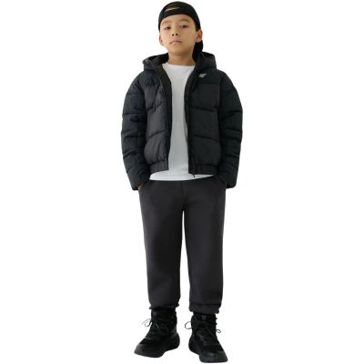 6. Boy's down jacket 4F M621 deep black 4FJWAW25TDJAM621 20S