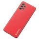 4. Dux Ducis Yolo elegant case made of soft TPU and PU leather for Samsung Galaxy A72 4G red