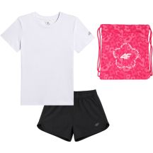 Set for girls 4F F070 T-shirt, shorts, bag 4FJWSS26TAPSF070 90S