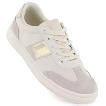 Beige women's leather sneakers Big Star TT274155