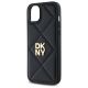6. DKNY Quilted Stack Logo iPhone 15 Plus Case - Black