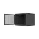 20. Lanberg 19" 9U 600x600 black wall-mounted rack cabinet with perforated doors (flat pack)
