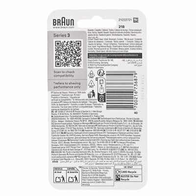 3. BRAUN Series Replacement Blades, Black