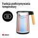6. ELDOM CORDLESS KETTLE WITH TEMPERATURE REGULATION C550 BLACK 5 STORED PROGRAMS: 40, 70, 80, 90, 100°C (PLASTIC + STAINLESS STEEL)