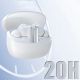 3. Dudao U21 TWS ANC ENC Bluetooth Wireless Headphones - White