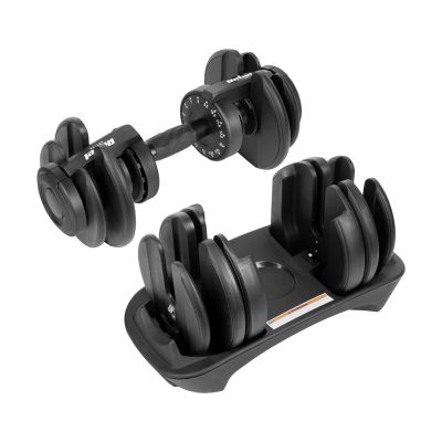 14. Cast iron adjustable dumbbell 24 kg REBEL ACTIVE