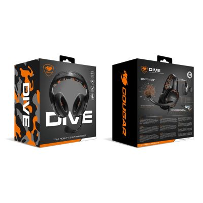 8. COUGAR Dive Wired Headband Gaming Headset Black