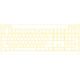 6. Hator Icefall white membrane gaming keyboard (black and white keys)