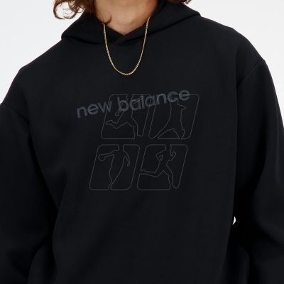 4. New Balance Hooded Sweatshirt Ssifted Graphic Hoodie M MT41571BK