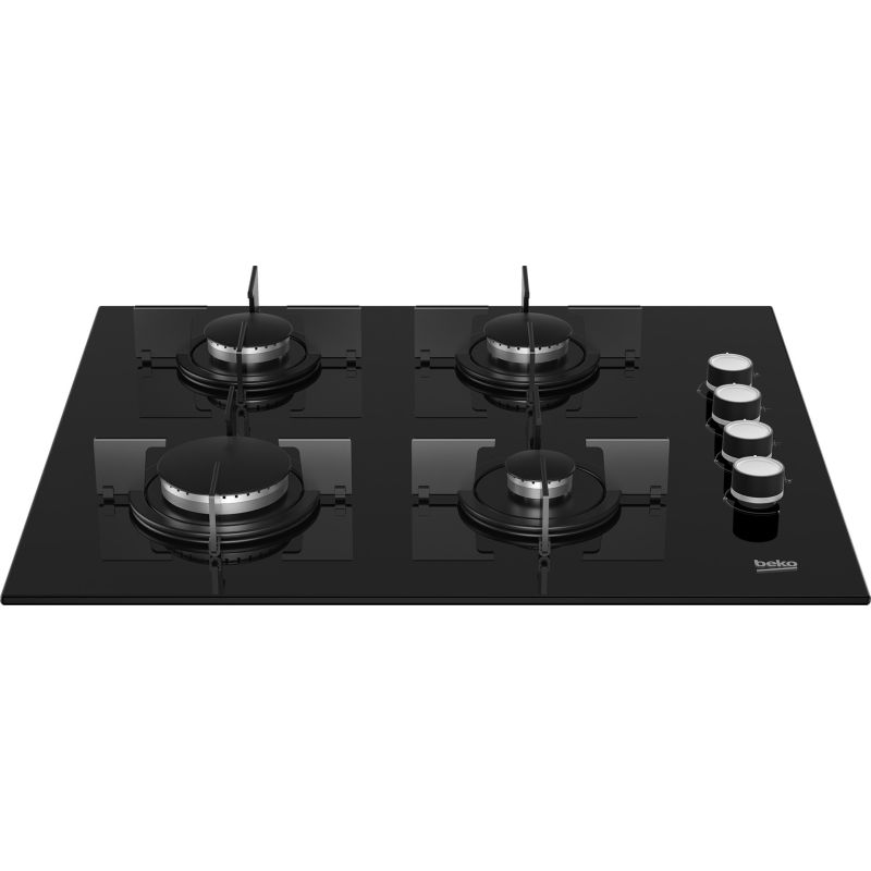 5. Beko HILG64120S gas hob (4 cooking zones; black)