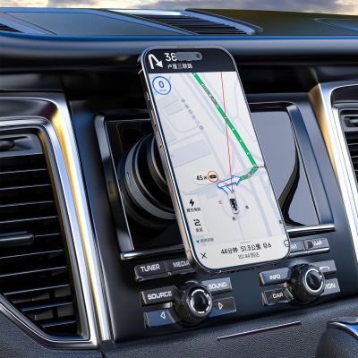 4. Dudao F24MAX Car Holder with 15W Wireless Charger, MagSafe Compatible, with Automatic Suction Cup - Black