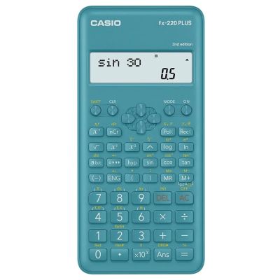 CASIO SCIENTIFIC CALCULATOR FX-220PLUS-2 BLUE, 12-DIGITAL DISPLAY