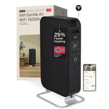 Mill | Heater | OIL1500WIFI3 Gentle Air | Oil Filled Radiator | 1500W | Suitable for rooms up to 22 m2 | Black