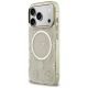 2. Guess IML Peony Dot MagSafe Case for iPhone 17 Pro - Beige