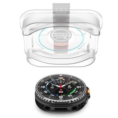 5. Spigen Glas.TR ”Ez-Fit” Tempered Glass for Samsung Galaxy Watch 8 46mm - Transparent