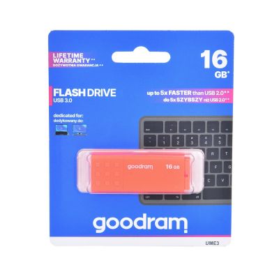 GoodRam UME3 UME3-0160O0R11 pendrive (16GB; USB 3.0; orange)