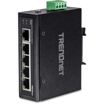 7. TRENDnet Industrie Switch 5 Port Fast Ethernet L2 DIN-Rail