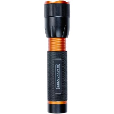 3. Tactical Aluminium Flashlight 10 W, 500 Lumens, BLACK+DECKER