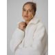 6. Women's loose sherpa fleece with stand-up collar 4F 4FWAW26TFLEF463-11S