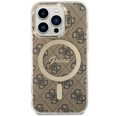 8. Guess GUHMP14LH4STW iPhone 14 Pro 6.1" brown/brown hardcase 4G MagSafe