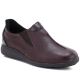 Women’s Burgundy Leather Wedge Shoes M.Daszyński SFY2647-5