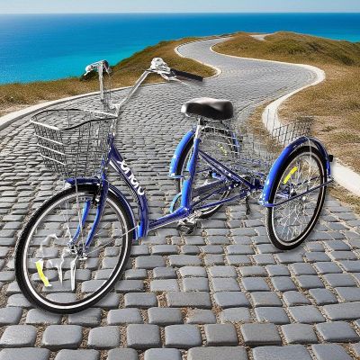 14. 3-WHEEL BIKE 24 NAVY BLUE SHIMANO -7 SPEED LOWER FRAME 1060965