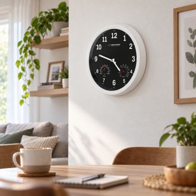 17. Esperanza LYON EHC016K wall clock (black)