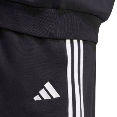 5. Men's adidas Essentials 3-Stripes Fleece Tapered Cuffed Pants Black KY6526