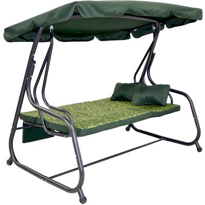 17. 3-SEAT GARDEN SWING LENA WITH MOSQUITO NET