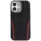 Audi R8 Genuine Leather MagSafe Case for iPhone 17 - Black and Red