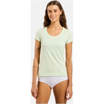 3. Women's Odlo ACTIVE F-DRY LIGHT BL TOP crew-neck short-sleeve T-shirt, green
