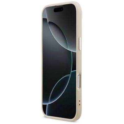 5. Karl Lagerfeld Karl & Choupette Pins MagSafe Case for iPhone Air - Beige