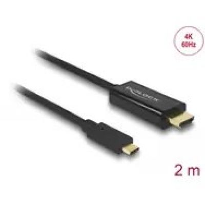 DeLOCK 85291 2m USB Type-C HDMI Cable Adapter Black