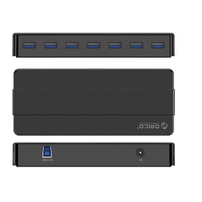 3. Hub Orico H7928-U3-V1 7x USB-A 3.0 - black
