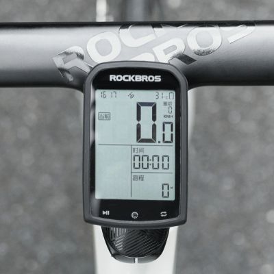 5. Rockbros WT-2 Bike Computer Holder with AirTag Space - Black