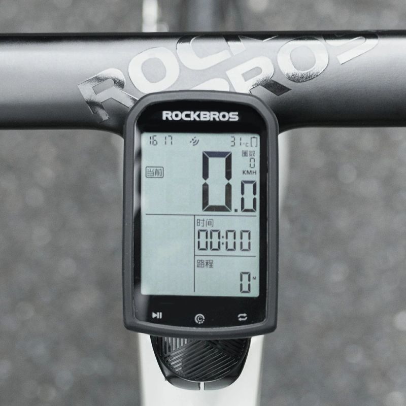 5. Rockbros WT-2 Bike Computer Holder with AirTag Space - Black