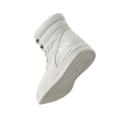 2. Lee Cooper women's winter boots white insulated ankle boots with zipper
