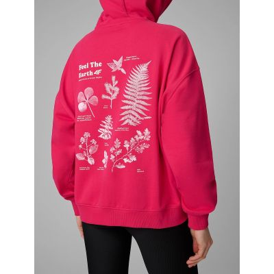 5. Women's loose sweatshirt with hood 4F 4FRSS26TSWSF2836-53S