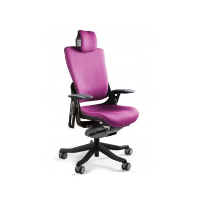 Wau 2 BL401 office chair, magenta/black fabric