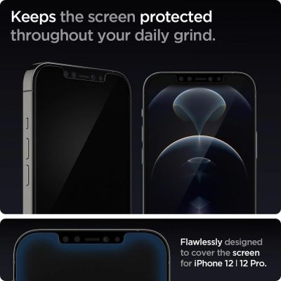 17. Spigen Glas.tR EZ Fit Tempered Glass for iPhone 12 / iPhone 12 Pro - 2 pcs.