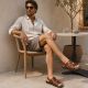 6. Comfortable men's brown sandals Bugatti TT153132