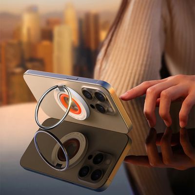 10. Joyroom JR-ZS383 MagSafe magnetic phone holder - orange